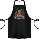 Octopus Drummer Drumming Drum Funny Cotton Apron 100% Organic Black