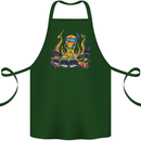 Octopus Drummer Drumming Drum Funny Cotton Apron 100% Organic Forest Green