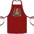 Octopus Drummer Drumming Drum Funny Cotton Apron 100% Organic Maroon