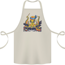 Octopus Drummer Drumming Drum Funny Cotton Apron 100% Organic Natural