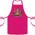 Octopus Drummer Drumming Drum Funny Cotton Apron 100% Organic Pink