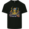 Octopus Drummer Drumming Drum Funny Kids T-Shirt Childrens Black