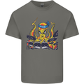 Octopus Drummer Drumming Drum Funny Kids T-Shirt Childrens Charcoal