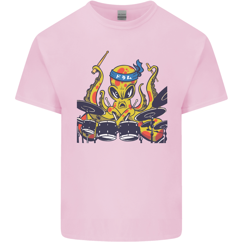 Octopus Drummer Drumming Drum Funny Kids T-Shirt Childrens Light Pink