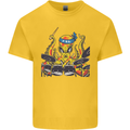 Octopus Drummer Drumming Drum Funny Kids T-Shirt Childrens Yellow