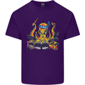 Octopus Drummer Drumming Drum Funny Mens Cotton T-Shirt Tee Top Purple