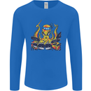 Octopus Drummer Drumming Drum Funny Mens Long Sleeve T-Shirt Royal Blue
