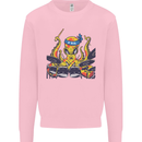 Octopus Drummer Drumming Drum Funny Mens Sweatshirt Jumper Light Pink