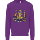 Octopus Drummer Drumming Drum Funny Mens Sweatshirt Jumper Purple