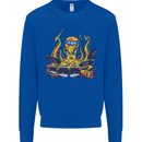 Octopus Drummer Drumming Drum Funny Mens Sweatshirt Jumper Royal Blue