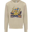 Octopus Drummer Drumming Drum Funny Mens Sweatshirt Jumper Sand
