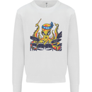Octopus Drummer Drumming Drum Funny Mens Sweatshirt Jumper White