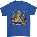 Octopus Drummer Drumming Drum Funny Mens T-Shirt Cotton Gildan Royal Blue