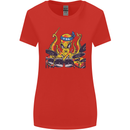 Octopus Drummer Drumming Drum Funny Womens Wider Cut T-Shirt Red