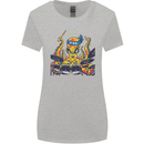 Octopus Drummer Drumming Drum Funny Womens Wider Cut T-Shirt Sports Grey