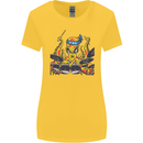 Octopus Drummer Drumming Drum Funny Womens Wider Cut T-Shirt Yellow