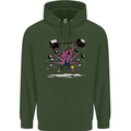 Octopus Gym Training Top Bodybuilding Childrens Kids Hoodie Forest Green