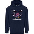 Octopus Gym Training Top Bodybuilding Childrens Kids Hoodie Navy Blue