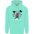 Octopus Gym Training Top Bodybuilding Childrens Kids Hoodie Peppermint