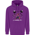Octopus Gym Training Top Bodybuilding Childrens Kids Hoodie Purple