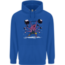 Octopus Gym Training Top Bodybuilding Childrens Kids Hoodie Royal Blue