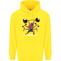 Octopus Gym Training Top Bodybuilding Childrens Kids Hoodie Yellow