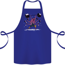 Octopus Gym Training Top Bodybuilding Cotton Apron 100% Organic Royal Blue