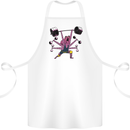Octopus Gym Training Top Bodybuilding Cotton Apron 100% Organic White
