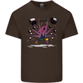 Octopus Gym Training Top Bodybuilding Kids T-Shirt Childrens Chocolate