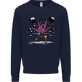 Octopus Gym Training Top Bodybuilding Mens Sweatshirt Jumper Navy Blue