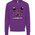 Octopus Gym Training Top Bodybuilding Mens Sweatshirt Jumper Purple