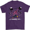 Octopus Gym Training Top Bodybuilding Mens T-Shirt Cotton Gildan Purple