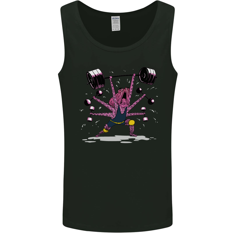 Octopus Gym Training Top Bodybuilding Mens Vest Tank Top Black
