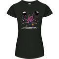 Octopus Gym Training Top Bodybuilding Womens Petite Cut T-Shirt Black
