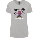 Octopus Gym Training Top Bodybuilding Womens Wider Cut T-Shirt Sports Grey