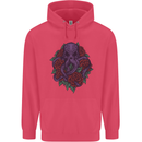 Octopus Skull Cthulhu Kraken With Roses Childrens Kids Hoodie Heliconia