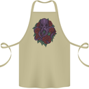 Octopus Skull Cthulhu Kraken With Roses Cotton Apron 100% Organic Khaki