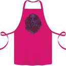 Octopus Skull Cthulhu Kraken With Roses Cotton Apron 100% Organic Pink