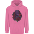 Octopus Skull Cthulhu Kraken With Roses Mens 80% Cotton Hoodie Azelea