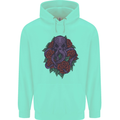Octopus Skull Cthulhu Kraken With Roses Mens 80% Cotton Hoodie Peppermint
