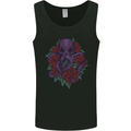 Octopus Skull Cthulhu Kraken With Roses Mens Vest Tank Top Black