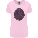 Octopus Skull Cthulhu Kraken With Roses Womens Wider Cut T-Shirt Light Pink