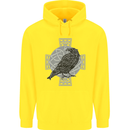Odin Celtic Raven Viking Tattoo Cross Runic Childrens Kids Hoodie Yellow