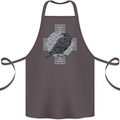 Odin Celtic Raven Viking Tattoo Cross Runic Cotton Apron 100% Organic Dark Grey
