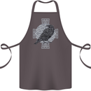 Odin Celtic Raven Viking Tattoo Cross Runic Cotton Apron 100% Organic Dark Grey