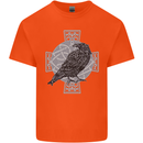 Odin Celtic Raven Viking Tattoo Cross Runic Kids T-Shirt Childrens Orange