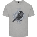 Odin Celtic Raven Viking Tattoo Cross Runic Kids T-Shirt Childrens Sports Grey