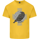 Odin Celtic Raven Viking Tattoo Cross Runic Kids T-Shirt Childrens Yellow