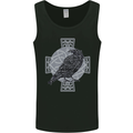 Odin Celtic Raven Viking Tattoo Cross Runic Mens Vest Tank Top Black