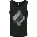 Odin Celtic Raven Viking Tattoo Cross Runic Mens Vest Tank Top Black